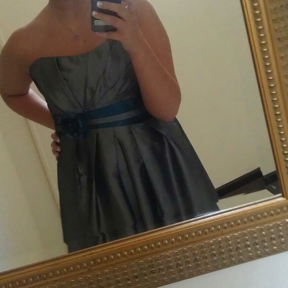 Charcoal semi formal dress
